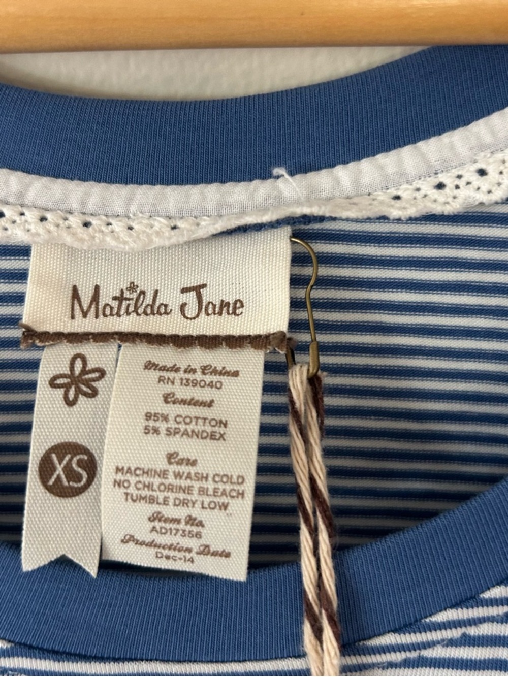 🌿 Matilda Jane Blue Striped Dress | XS | Parisian Spring Style - Picture 4 of 12